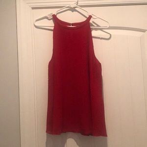 NWT Red Halter Top from Loft, Size S